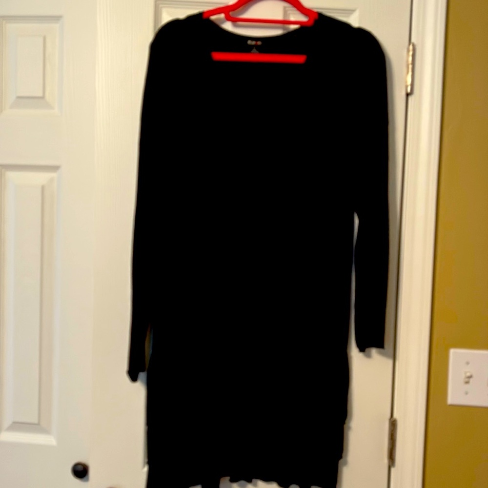 Long black sweater